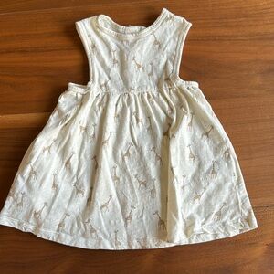 Rylee + Cru Cream Giraffe Print Dress